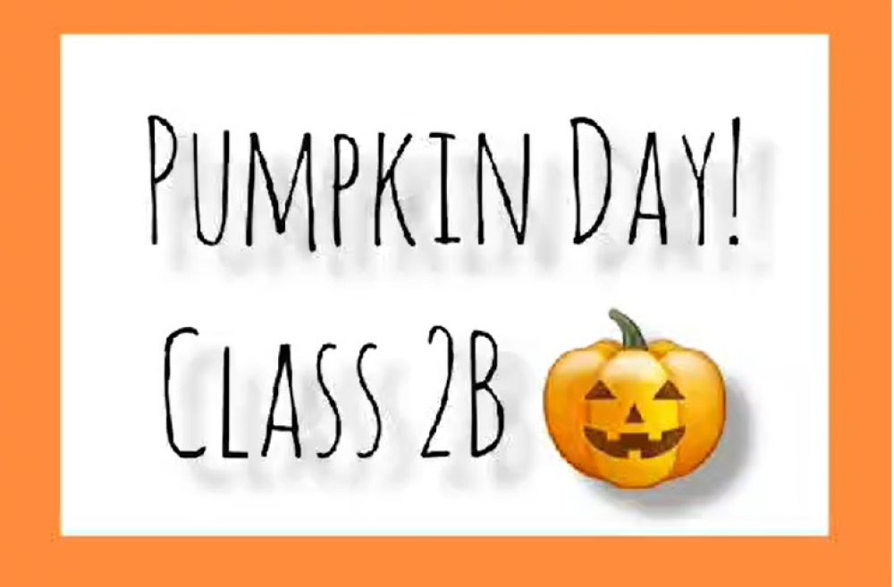 Pumpkin Day! Klasowy konkurs dyniowy w klasie 2b!